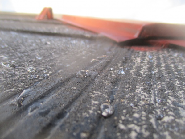 プライマー塗装後水を流してみました