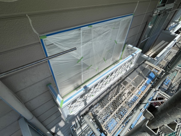 窓養生が終了しました