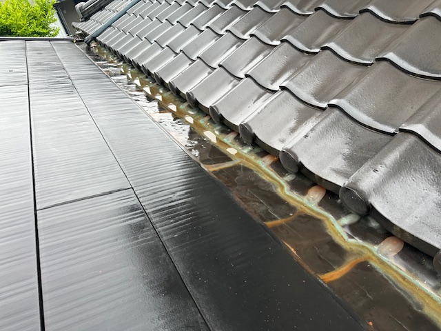 施工前の雨漏り箇所です