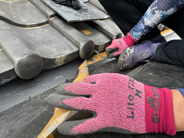 漆喰入れ中です