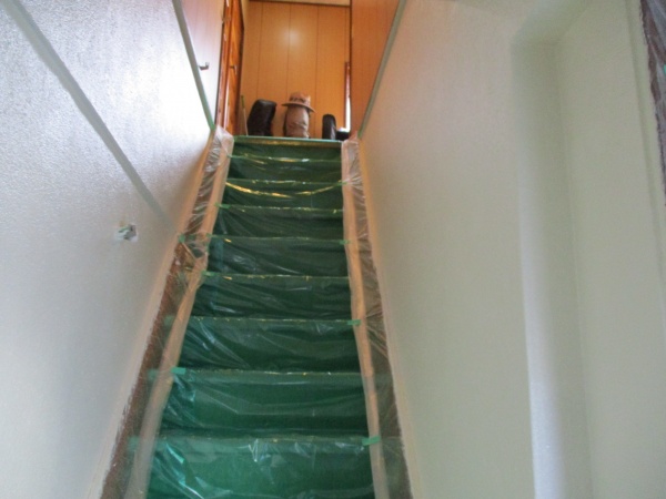 室内の上塗り終了です