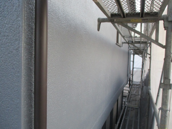 ２階の外壁塗装の完工です