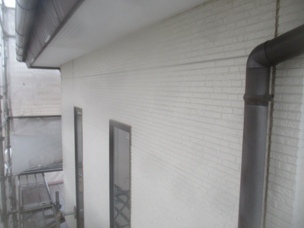 ２階外壁の施工後の状態です