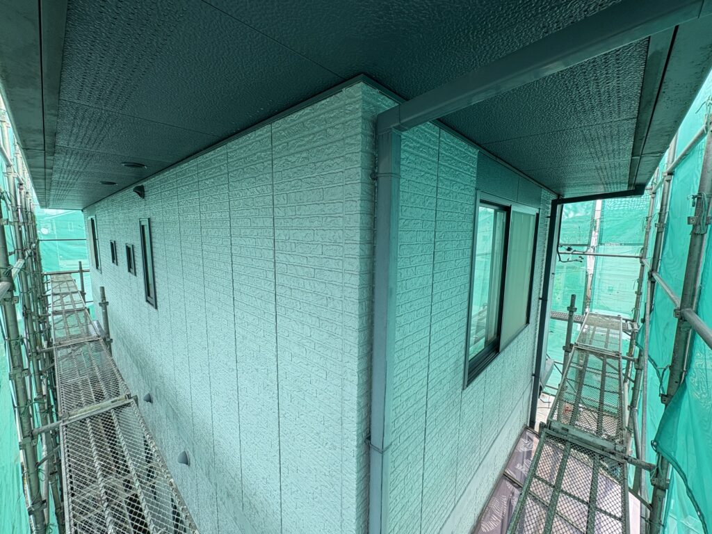 高圧洗浄後の外壁の状態です