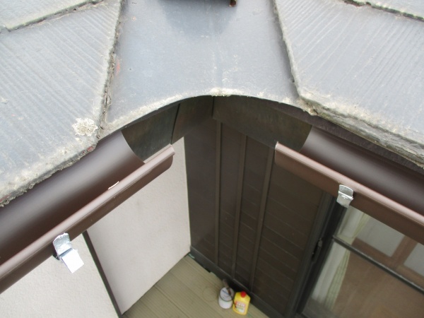 谷樋の内曲がりの状態です