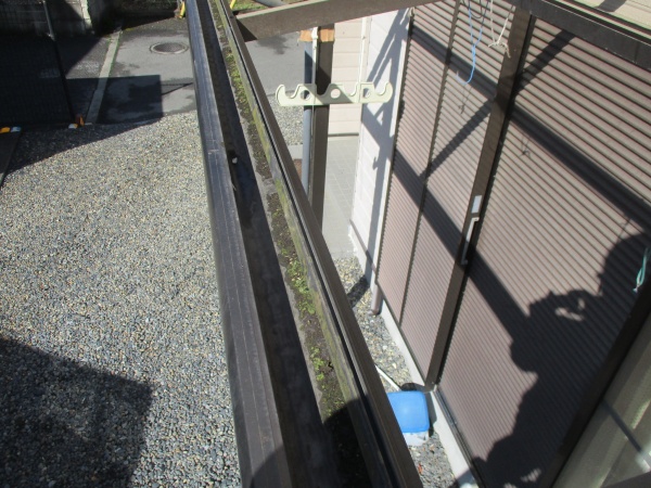 軒先樋の状態です