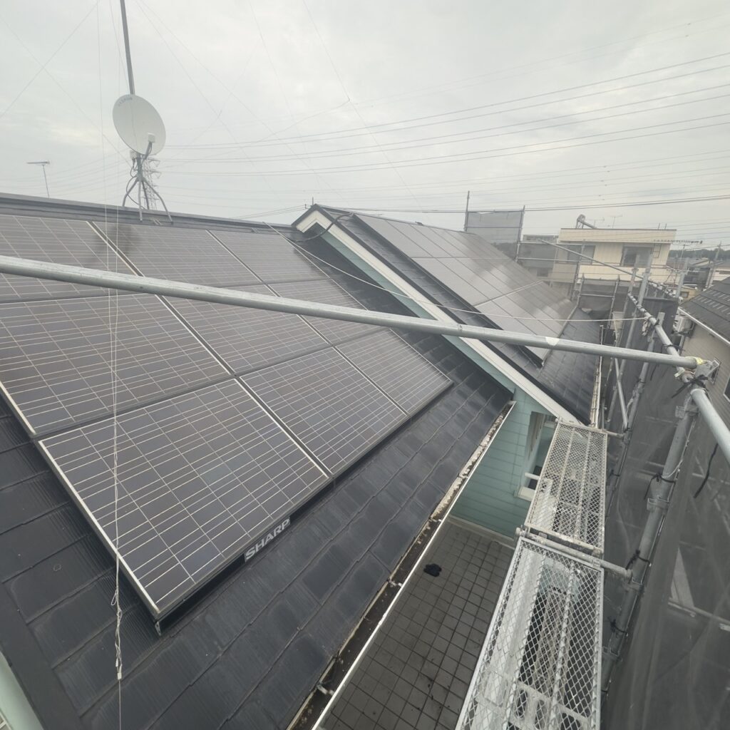 洗浄後の大屋根の状態です