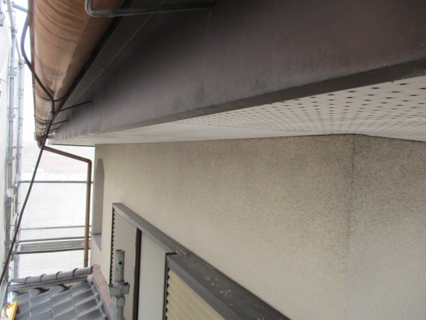 洗浄前の鼻隠しの状態です