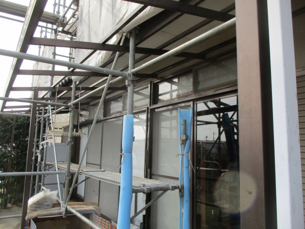 洗浄後の１階サッシ周りの状態です