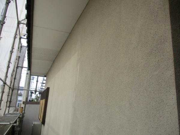 洗浄後の１階外壁の状態です