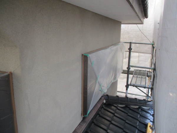 ２階の窓養生が終了しました