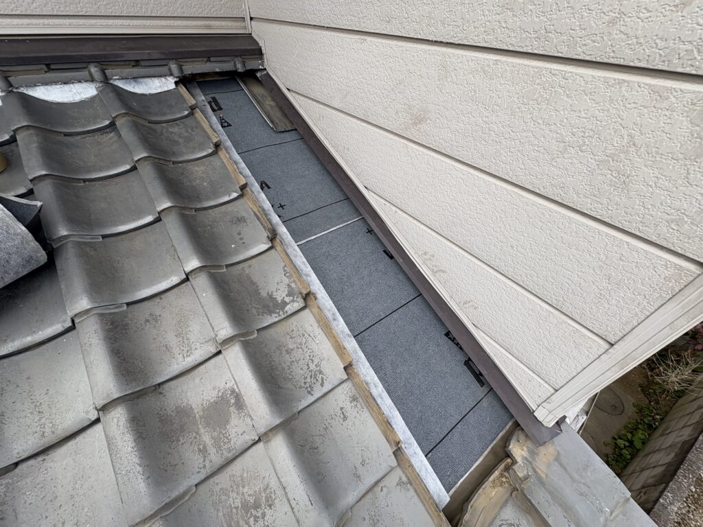 ルーフィング貼り付け終了