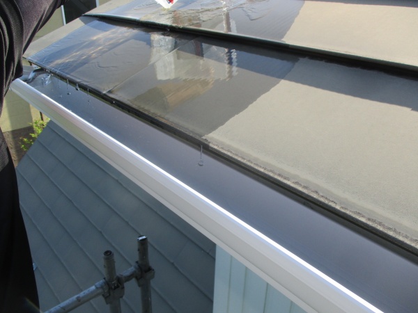 漏れと排水確認です