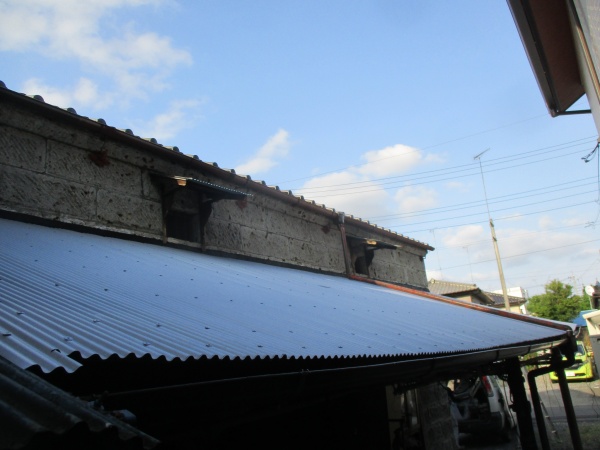 完工後の屋根の状態です