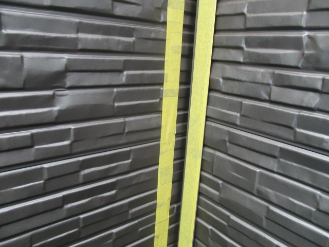 入り隅の養生です