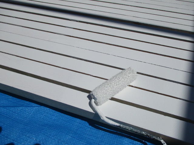 桟木を塗装しました