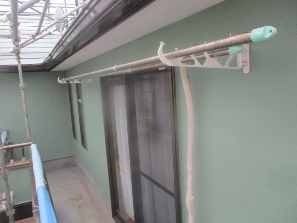 ベランダ周りの完工です