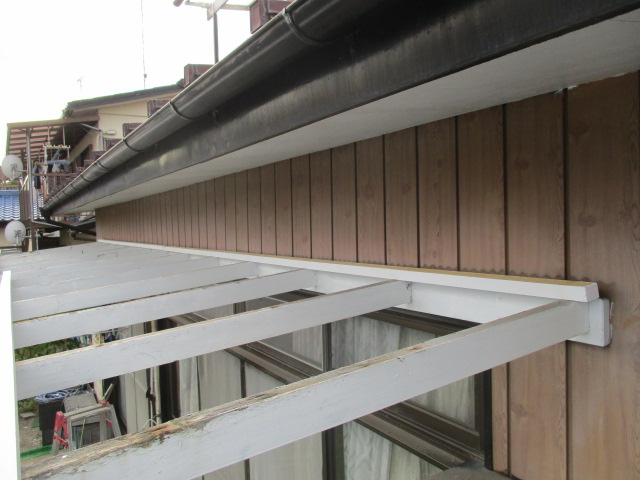 サンルーフの波板を撤去しました