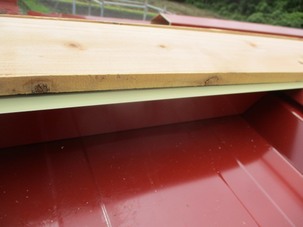 取り付けたエプロン面戸の状態です