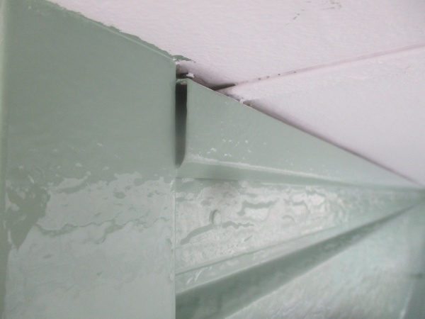 軒天と外壁の仕上がりです