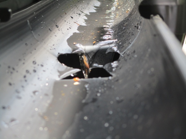 排水検査中です