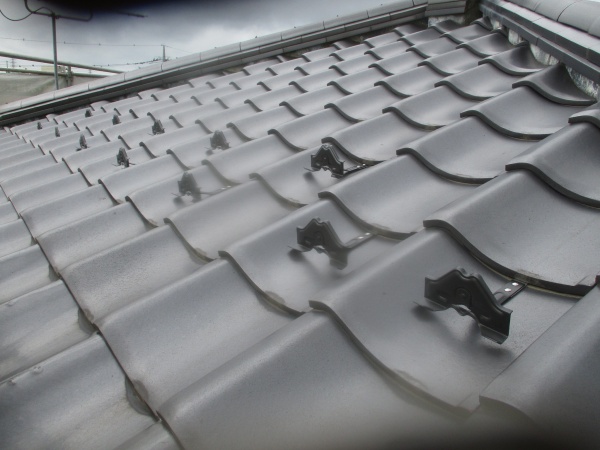 雪止めの取り付けが終了しました