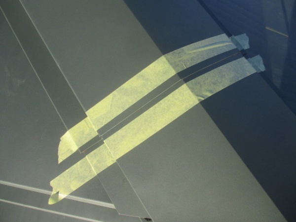 シーリング用の養生をしました