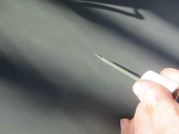 タッチアップ中です