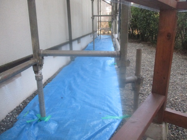 土間養生が終了しました