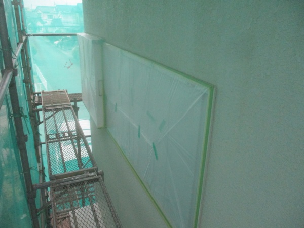 窓養生が終了しました