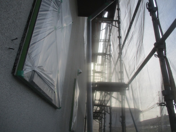 窓養生が終了しました