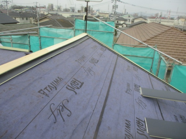 捨て谷の取り付け終了です