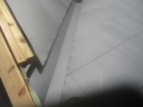 加工前の谷樋周りの状態です