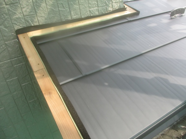 ケミカル面戸の貼り付け終了です