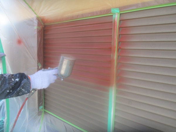 錆止め吹付中です