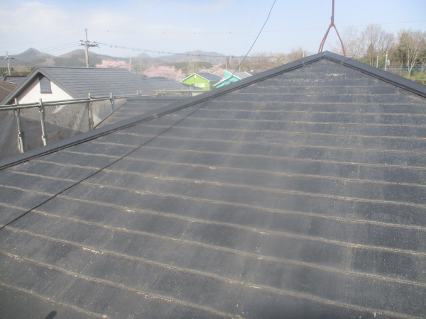 洗浄前の屋根の状態です