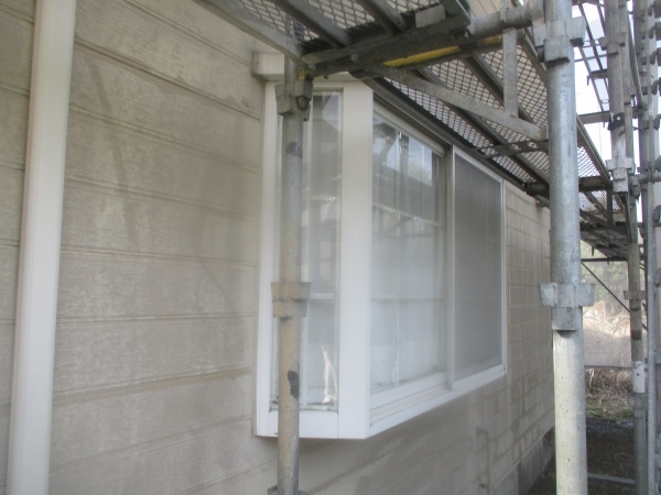 外壁の高圧洗浄終了です