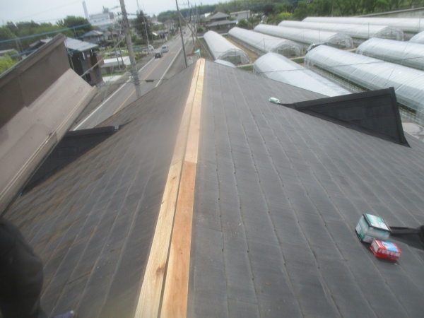 棟木の取り付け終了です