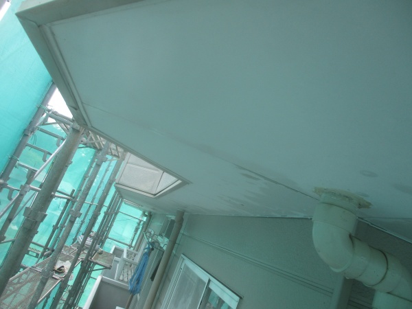 外壁面の洗浄が終了しました