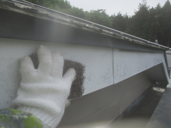 破風板金のケレン中です