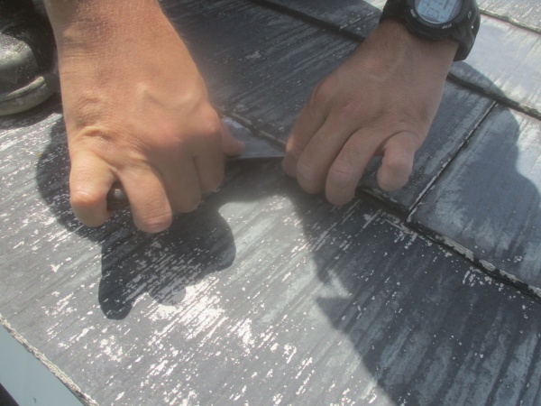 タスペーサーの取り付け中です。