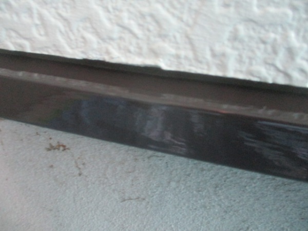 土台水切りの中塗り終了です