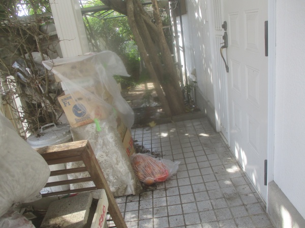 土間養生前の犬走の状態です