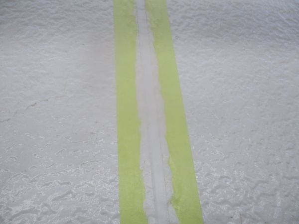 シーリングの均しが終了しました