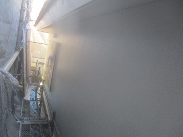 外壁上塗り終了です