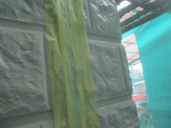 本日終了後の外壁目地の状態です