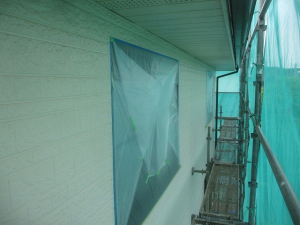 ２階の養生が終了しました