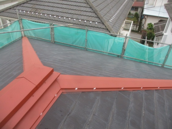 固定釘のシーリング作業が終了しました