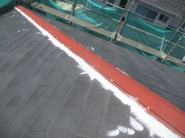 下塗りシーラーの刷毛塗装終了です