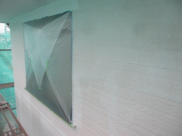 外壁の下塗りが終了しました